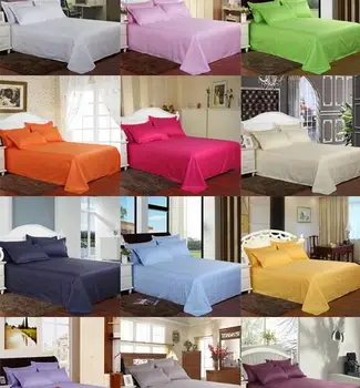 BD125 Nou foaie, plat foaie de pat hotel casa pur de culoare satin 100% bumbac produse en-gros de textile de casa