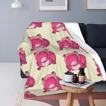 Broasca În Da-Sombrero de rana, manta rosa, colcha para cama un cuadros, manta de muselina 150, alfombra de oración Islámica