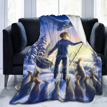 Magie pentru Copii de Artă Pat Pătură de Canapea/Camera de zi/Iarna Cald Confortabil de Pluș Arunca Pături pentru Adulti Sau Copii