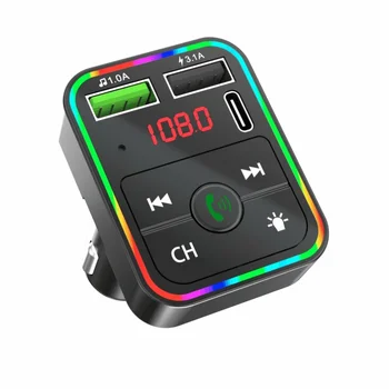 Auto Bluetooth 5.0 FM Transmițător fără Fir Receptor Audio Auto MP3 Player 18W PD Încărcare Rapidă U Disc Pierderi de Sunet Music Player