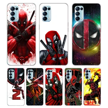 Marvel Erou Deadpool Pentru OPPO Reno6 5 4 Z F 4G 5G Găsi X2 X3 Neo Lite Pro Plus Transparent Telefon Moale Caz Coque