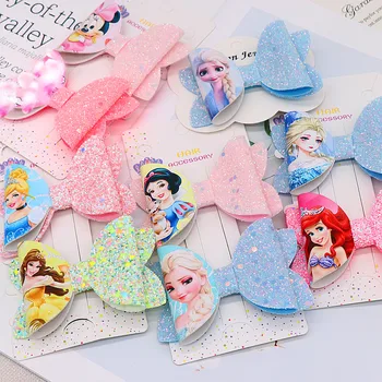Disney Frozen Princess Aisha Copii Agrafa Print Arc Ac de păr Frizură Fata de Păr Accesorii de Crăciun Cadou de Ziua de nastere