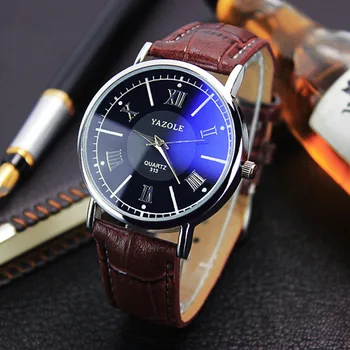 Noul brand YAZOLE ceas Roman clasic de tip boutique de afaceri slim câteva ceasuri barbati ceas Blu-ray relojes hombre relogio masculino