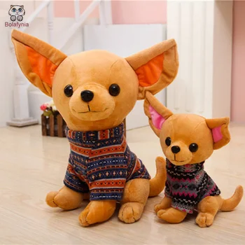 Copii Jucărie De Pluș Umplute Chihuahua, Câine Purta Haine Copii Pentru Copii De Craciun Cadou De Ziua De Nastere