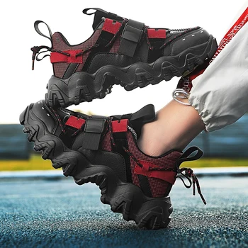 Noi Sporturi în aer liber Pantofi Casual Low-top Trend Confortabil Respirabil Pantofi pentru Bărbați Dantela-up Anti Skid rezistent la Uzura Tati Pantofi