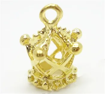 10buc/lot 13x18mm de Aur de Culoare Hollow Crown Vintage Aliaj de Accesorii Face Colier Bratari DIY Accesorii Bijuterii Handmade