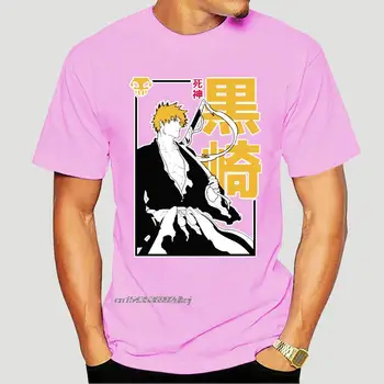 Bleach Ichigo T-Shirt Pentru Bărbați Kurosaki Anime Hitsugaya Toushirou Kuchiki Bumbac Tricou Maneca Scurta Camasi de Vara 5418A