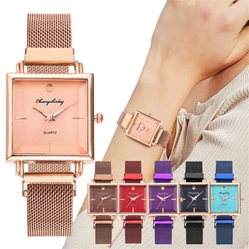 OTOKY de Moda bandă de oțel cuarț ceas versatil 2021 nouă tendință de moda ceas rotund simplu temperament bayan kol saati