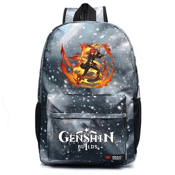 Anime Genshin Impact Rucsac Casual Unisex Călătorie Ghiozdan Student Teenger Mochila De Înaltă Calitate Packsack Geanta De Laptop
