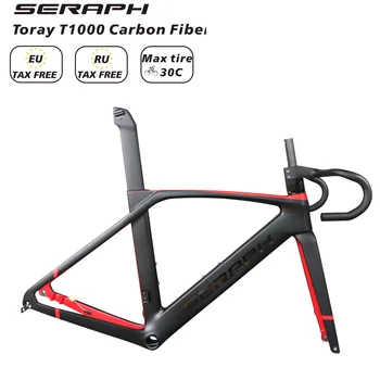 Seraph Brand Plin Fibra de Carbon T1000 Interioară Cablu Aero Disc Road Bike Cadru TT-X34 Vopsea Personalizate BB86 pedalier