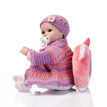 42 cm silicon renăscut copii păpuși jucării fete cu perna umplute jucării 16 inch jucarii pentru copii corp de papusa baby doll pentru fete