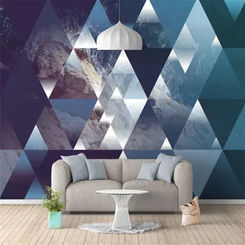 personalizate orice dimensiune fotografie 3d tapet de perete 3d tapet mural Nordic fantezie peisaj triunghiular perspectivă de fundal de perete