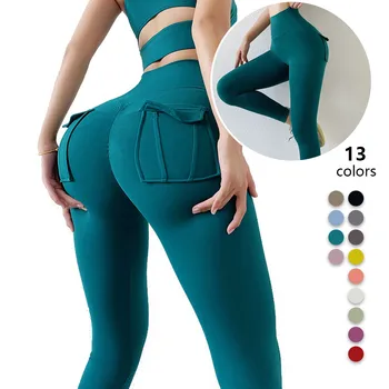 Nou Stil Activewear Femei, Plus Dimensiune Jambiere Cu Buzunare 13 Culori de Moda Doamnelor Pantaloni de Yoga