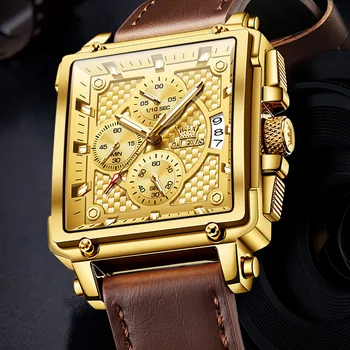 OLEVS de Aur pentru Bărbați Ceasuri de Top de Brand de Moda de Lux de Afaceri Cuarț Ceas Data Impermeabil Ceas Cronograf Relogio Masculino