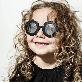 2019 Copii ochelari de Soare Copil Ochelari de Soare Rotund de Flori Gafas Copii UV400 ochelari de Soare Sport Gs Cadru Metalic UV400 gafas de sol