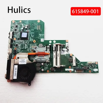 Hulics Folosit 615849-001 Laptop Placa de baza Pentru HP PAVILION G62 CQ72 G72 CQ62 Placa de baza DDR3 Placa de baza Cu Radiator de CPU Liber
