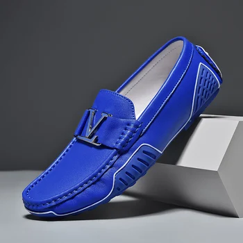 Modă plus dimensiune bărbați pantofi din piele pasta de fasole pantofi de primăvară și de toamnă trend pantofi casual versiunea coreeană de singura pedala maree
