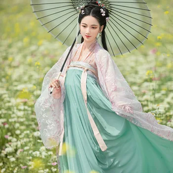 Verde Printesa Rochie de Costume Cosplay Moderne Hanfu Femei Zână Haine Trational Chineză Dans Clasic Costum de Scena DL7836