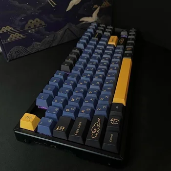 2022 Albastru PBT Keycap Cu Sub Legenda DYE-SUB Cires Profil Cheie Capac Tastatură Mecanică engleză, Japoneză Limba rusă