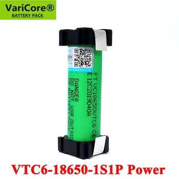 20buc VariCore VTC6 3.7 V 18650 3000mAh Li-ion baterii Reîncărcabile pentru Șurubelniță Electrică de găurit de mână DIY sudură bateria