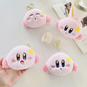 Online Influencer Drăguț Kirby Pluș Poseta De Monede Fată Japoneză Inima Ins Breloc Ornamente Cască Sac De Depozitare
