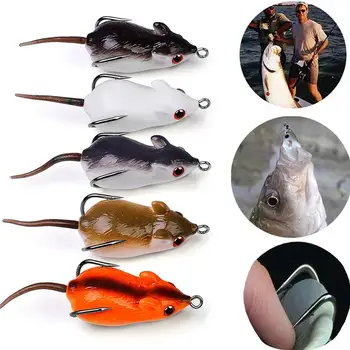 5cm 9g 3D Ochi Moale Mouse-ul Momeală de Pescuit, Momeală Plutitoare Crankbait Momeală Artificială de Pescuit aborda totul pentru pescuit engros