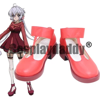 Senki Zesshou Symphogear S. O. N. G. Echipă de Nexus Gardienii Chris Yukine Kinekuri Anime Cosplay Roșu T-Curea Pantofi X002