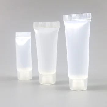 100buc/lot 5 ml 10 ml din Plastic Moale Tub Gol Cosmetice Stoarce Emulsie Crema Lotiune Recipient cu Capac Flip