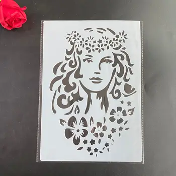 2022 Album Decorative Relief Ambarcațiuni de Hârtie DIY fata de Frumusete Șabloane de hârtie simplă de dimensiune A4 Design Șablon pentru Pictura pe Perete Ștampilă pentru Scrapbooking