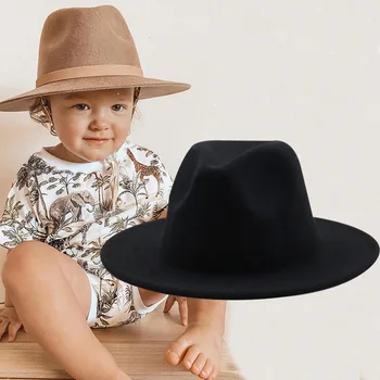 6pc Copil Pălărie pentru Copii, Băiat, Fată Pălărie Fedora Copii Fete Fedoras Copii Casual Pălării de Fetru Copil Panama Capac Copil de Jazz de Top Capace