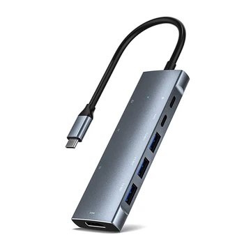 9 în 1 USB 3.0 de Tip C USB C HUB pentru PC, Laptop, Mac Pro Pro cu HDMI Compatibil PD SD/TF Audio de 3,5 Mm Adaptor