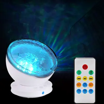 USB Ocean val proiector Cer Instelat Aurora LED Noapte Lumină de control de la Distanță Proiector Noutate Lampa de dormitor copii atmosferă lampa