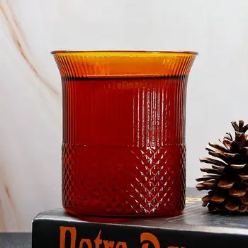 Sticlă Borosilicată mare Cana de Cafea Cu Izolație Termică Cană cu Dungi Lapte Ceașcă de Ceai Drinkware Mare Cadou 290ml