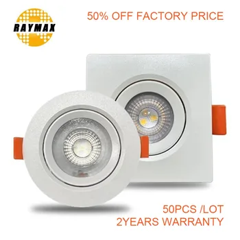Estompat led downlight 110/220V 3W 5W lumina Plafon LED-uri alb Cald alb rece 50 buc/lot conduse de plafon lumina