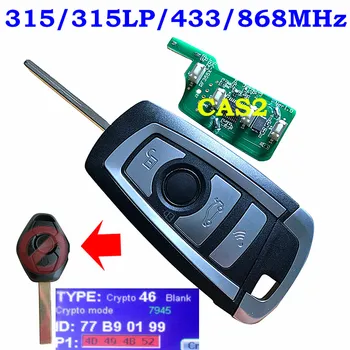 4 Butonul Flip Ori Modifica Smart Card de la Distanță Cheie CAS2 315/315LP/868/433Mhz ID46 Chip Pentru BMW seria 1 3 5 6 seria Z4 E93 HU92 Lama