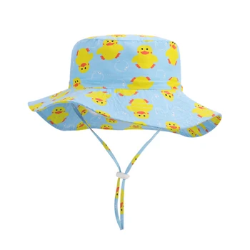 Găleată Pălărie Fată Băiat de Vară, Soare, Plaja Panama Respirabil Margine Largă Șir de Protecție UV Rață în aer liber Accesoriu Pentru Copiii de Vacanță