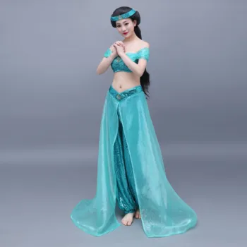 Superba Îmbrăcăminte Jasmine Printesa Fusta Cosplay Îmbrăcăminte Pentru Adulți Aladdin Magic Lantern Halloween Pentru Adulți