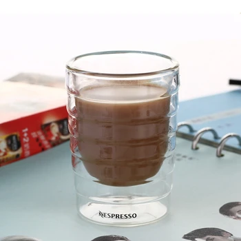 1 buc Perete Dublu Espresso Cafea Strat de Sticla Rezistenta la Caldura Proteine de Cafea Nespresso Cani Cana Termica de Sticlă 85-350ml Cadouri
