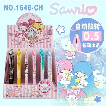 Kawaii Sanrio Hello Kitty Kuromi Cinnamoroll Pom Pom Purin Cam Twin Star Creion Mecanic Pictura Cadou De Craciun Pentru Fata