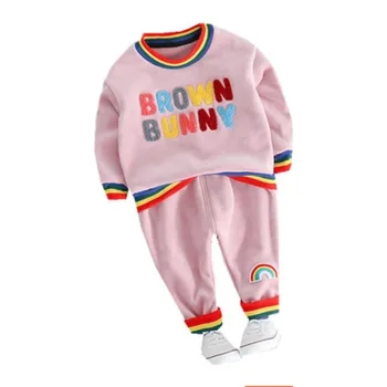 Nouă Primăvară de Toamnă Băieți Copii Haine Full Sleeve T-shirt, Pantaloni 2 buc/seturi de Copii Haine de Bumbac Seturi Copilul Brand Treninguri