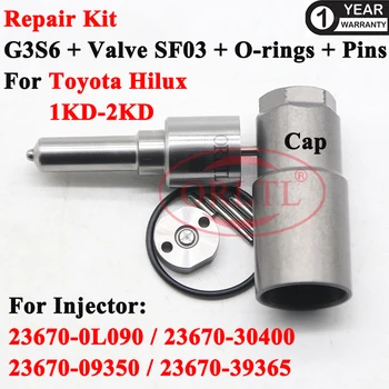 ORLTL Kituri de Reparații Duza G3S6 (293400-0060) Supapă Placă SF03 Kit de Revizuire Pentru Toyota Hilux 2KD 23670-0L090 23670-30400