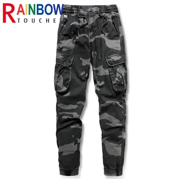 Rainbowtouches Mens Pantaloni De Marfă 2022 Moda Casual Pantaloni De Camuflaj Sport Buzunar De Proiectare În Aer Liber Pantaloni Militari Pant