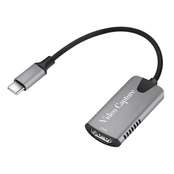 De tip c La HDMI compatibil cu placa de Captura Pentru a Comuta PS4 NS Laptop Difuzat Live HD 4K de Disipare a Căldurii de Aluminiu placa de Captura 60Hz