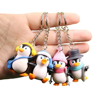 Noi Desene Animate Drăguț Pinguin Breloc Geanta Animal Pandantiv Bag Kids Jucarie Breloc Breloc Accesorii Copii Cadou Pandantiv
