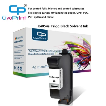 Civoprint compatibil pentru K4054si Frigg Negru de Cerneală Solvent Pentru acoperite cu folii, vezicule și acoperite substraturi, cum ar fi filmate cutie