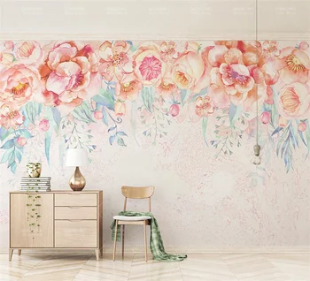 Personalizate de moda moderne pictura decorativa tapet Nordic violet flori frumoase, Dormitor, camera de zi tapet de fundal de