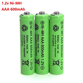 6pcs 1.2 v NI-MH Baterii AAA 600mAh baterie Reîncărcabilă nimh Baterie 1.2 V Ni-Mh aaa Pentru telecomandă Electrică mașină de Jucărie RC ues