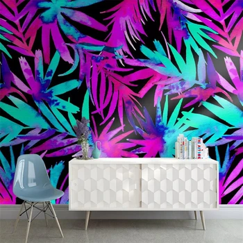 beibehang Personalizate 3D tapet mural Nordic minimalist de culoare plantă tropicală frunze de fundal de hârtie de perete camera de zi tapet