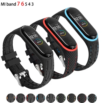 Curea din silicon Pentru Xiaomi Mi band 6 5 4 Bratara Sport curea Smartwatch watchband de înlocuire brățară pentru mi band 3 4 5 6 7