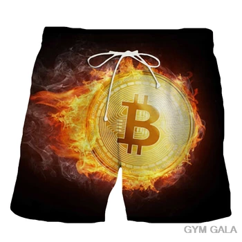 2022 NOU Bitcoin Revoluție pantaloni scurți - VALUTĂ CRIPTO Casual Rece mândrie pantaloni Scurți de Plajă barbati Unisex Moda 3D Femei pantaloni